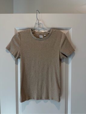 TNA Short Sleeve Tee in Tan